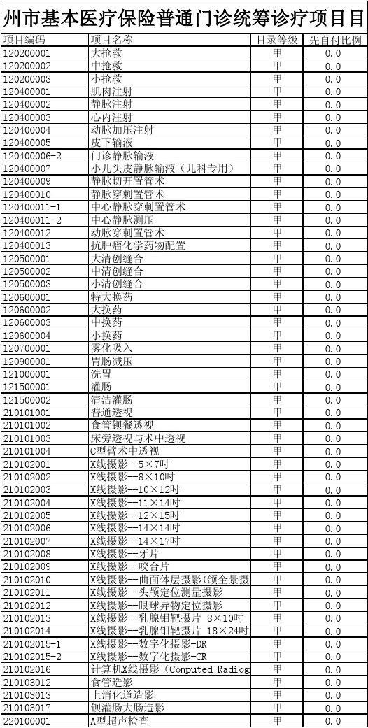 广东省医保范围目录表广东省医保范围目录表详解